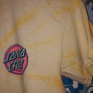 SOLD Santa Cruz Yellow Tie Dye Tee